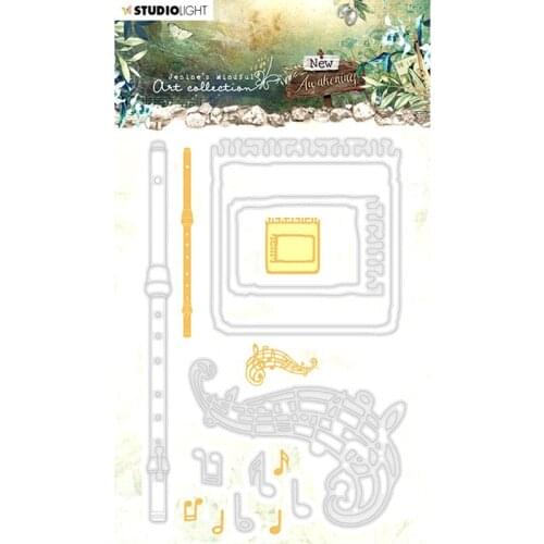 Musical Instrument Metal Cutting Dies for DIY Scrapbooking Photo Album Decorative Embossing PaperCard Crafts Die2021