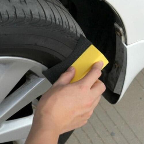 2PCS Car Wheels Brush Multifunctional Tire Hub Waxing Sponge Cleaner Interior Cleaning Tools Polishing Brush Auto Maintenance