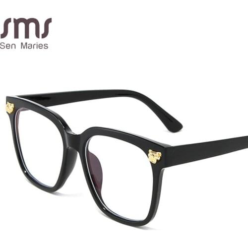 Fashion Square Optical Glasses Prescription Frames Women Transparent Glasses Anti Blue Light Blocking Eyeglasses Frames Men