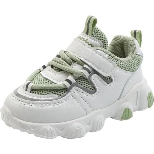 2021 Sping Autumn Unisex Sneakers for Baby Boys and Girls Fashion Mesh Casual Shoes Slip-On Baby Boy Shoes Size 21-30 Soft Sole