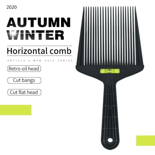 Hairdresser Flat-Head Haircut Comb With Bangs Hairdressing barbershop Water Balance Styling Comb
