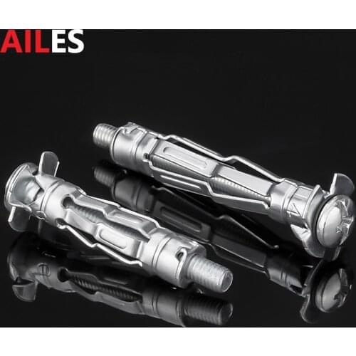 Hollow Gecko Expansion Bolt for Plasterboard Hollow Brick Wall Carbon Steel Material M4 M5 M6 M8 Expansion Fasterner