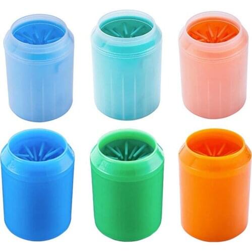 Dog Paw Pet Foot Washer Cleaner Cup Soft Silicone Combs Cup Paw Clean Brush Quickly Wash Dirty Cat Foot Cleaning Bucket