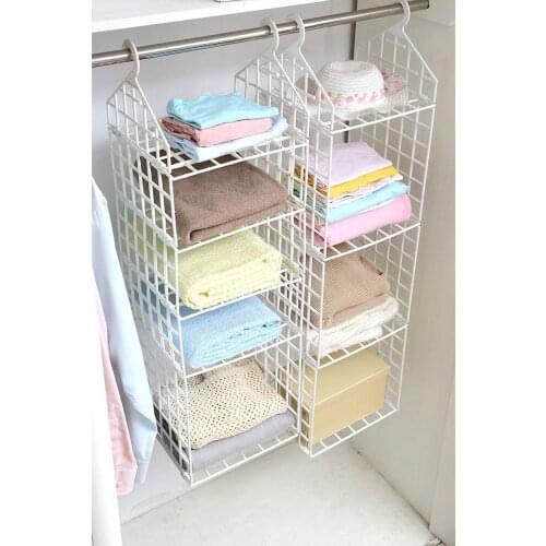 Cabinet Interior Can Be hung Rack 3 Layer Cabinet interior Organizer-gray Color, closet Organizer, clothes organizer, wardrobe