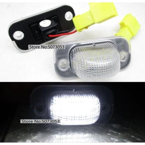 1PAIR Led License Number Plate Light For Seat Toledo I 1 Mk1 VW Golf II 2 Mk2 Jetta II 2 Mk2