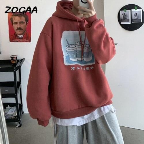 ZOGAA Hoodies Men New Fashion Mens Spring Autumn Personality Printing Harajuku All-match Sweatshirt Student Couple Top Hot Chic