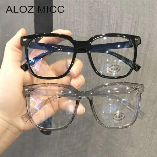 ALOZ MICC Vintage Transparent Glasses Frame Women Anti Blue Light Eyeglasses Frame Men Clear Lens Optical Glasses Frame C24