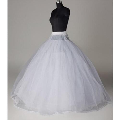 1 big three layers bridal wedding quinceanera dress petticoat with appliqued