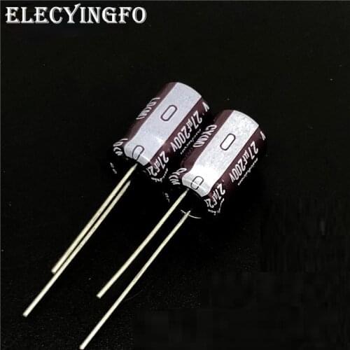 10Pcs/100Pcs 27uF 200V27UF NICHICON CY LD Series 10x16mm High Ripple Current Long Life 200V27uF Aluminum Electrolytic capacitor