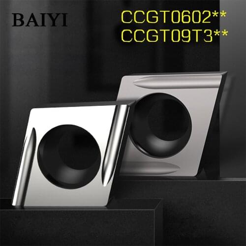 10pcs Ceramic CNC fine boring blade diamond inner hole cutter CCGT060202L/CCGT09T304L turning tools