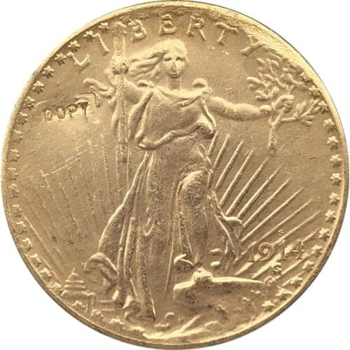 1914-S $20 St. Gaudens Coin Copy