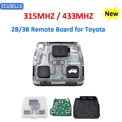 2/3 Button Internal Assembly of Remote Key Transmitter Core Remote Board Pcb for Toyota Camry Prado 315MHz / 433mhz HYQ1512V