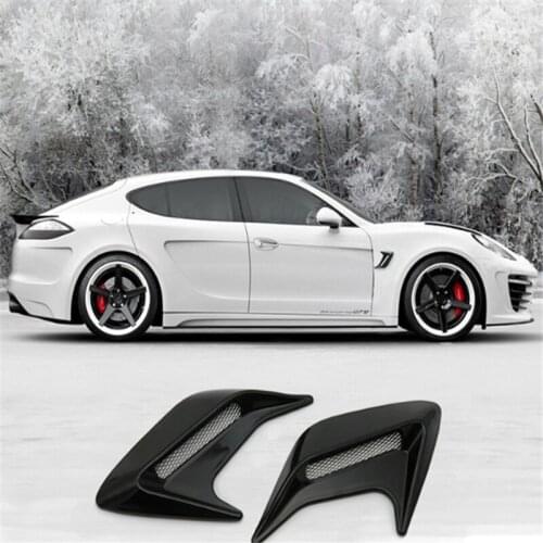 2pcs Car Auto Side Vent Air Flow Fender Intake Sticker Car Simulation Side Vents Decorative