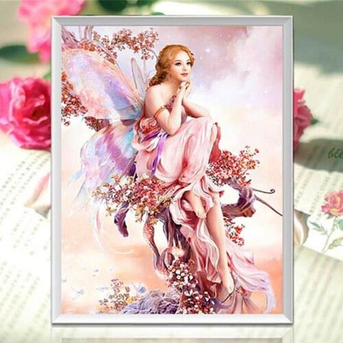 Full Square/round Drill 5d Diy Diamond Painting "butterfly Fairy" Embroidery Cross Stitch 5d Home Decor Gift