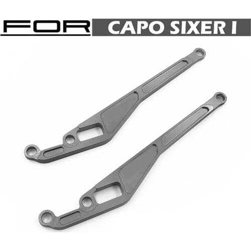 Aluminum front axle rear reclining tie rod for 1/6 Capo Samurai Sixer1 parts RC CAR parts
