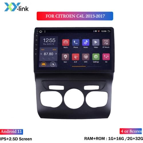 10.1 inch screen Car Radio GPS Navigation system For Citroen C4L 2013-2017 Android 8.1 car Multimedia Player accessories bt 2din