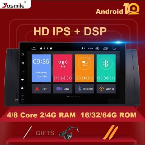 9"IPS DSP 4GB 64G 1din Android 10 Car multimedia Player for BMW E39 E53 X5 M5 GPS Radio stereo Audio 8 Core Navigation Head Unit