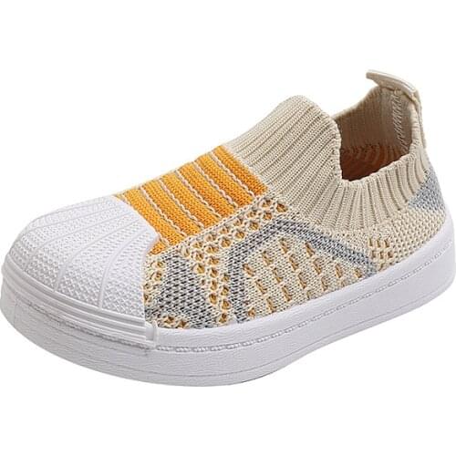 2021 New Childrens One-step Soft-soled Baby Sneakers Toddlers Casual Flats for Boys and Girls Breathable Hot Non-slip Fashion