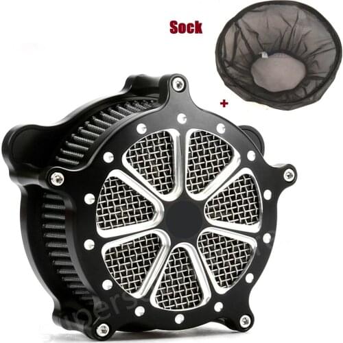 Rain Socker Cover Gray CNC Air Cleaner Breather Filter Fit For harley Touring Road king FLHTC FLHT 2008-2016 FLHX FLHR FLTR