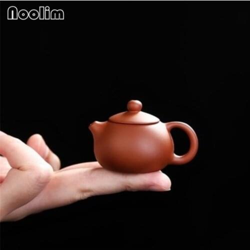 Purple Clay Teapot Ceramic Tea Pet Small Pocket Fingertip Kung Fu Kettle Ornaments Creative Finger Pot Teahouse Table Decoration