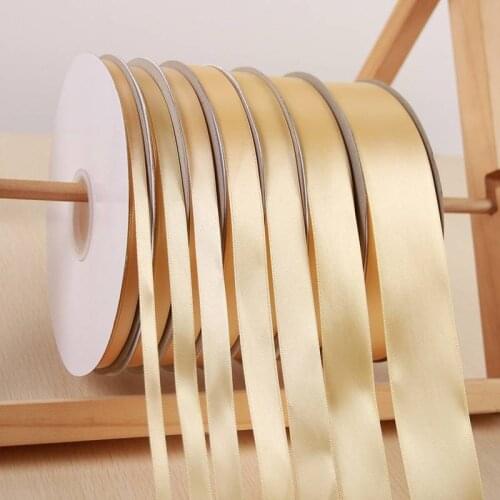 12345cm wide cream yellow cream Gold Ribbon Ribbon Ribbon cloth ribbon Christmas holiday decoration manual 91 meters