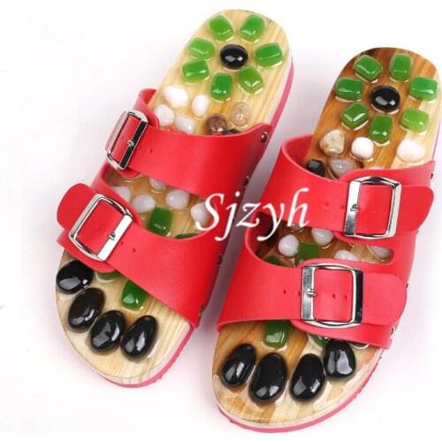 Summer Womens/Mens Home Shoes Fashion Health Stone Slides Ladies Massage Slippers Female Couples Flip Flops Designer Sandals