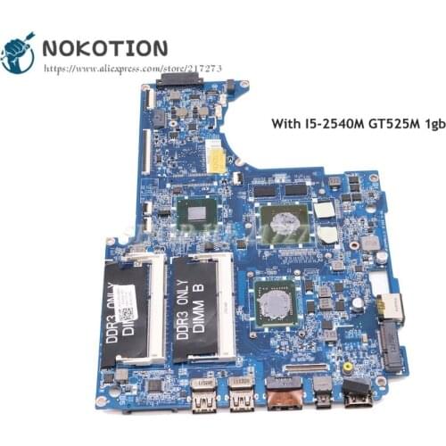 NOKOTION DASS8BMBAE1 CN-0CD50P 0CD50P Main Board For Dell XPS 15z L511z Laptop Motherboard SR06Z I5-2450M CPU GT525M 1GB