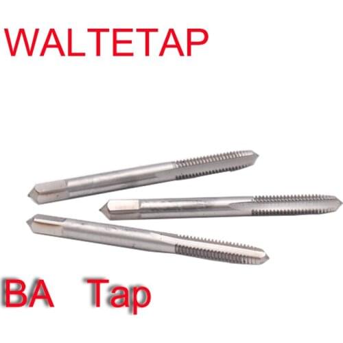WALTETAP HSSE BA Tap Standard Straight groove Thread taps Hand Screw Hand Tap 1BA 2BA 3BA 4BA 5BA 6BA