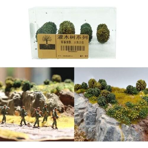 Mini Landscape Small Tree Cypress Sand Table Landscape Tree Kids Plant Model Ornamental Figurines Model Toy Accessories Mat W0U2