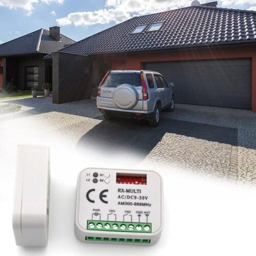 Multi-frequency Universal Garage Door Remote Control Receiver for Garage Door Switch Universal RX MULTI Receiver