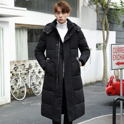 2021 New Winter Jacket Men Long Cotton Padded Coats for Men High Quality Hooded Brand Fashion Thick Warm Couples Parkas