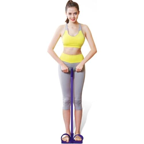 Pedal Tensioner Four-Tube Fitness Device Sit-Ups Abdomen and Abdomen Pedal Tension Rope Womens Stovepipe Beauty Leg Device