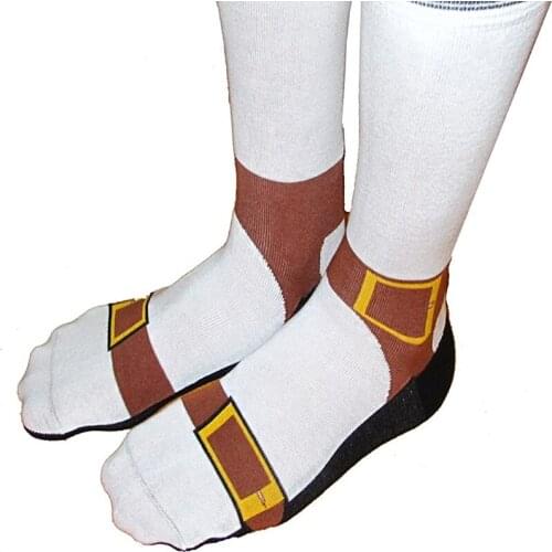 Socks That Make It Look Like You Wear Sandals Anti-Slip Fun Socks Comfy Summer Soft Cotton Socks Floor Socks Unisex LL@17