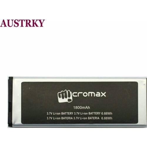 New Q301 1800mAh battery Replacement For Micromax Q301 Bateria Batterij + Tracking Code
