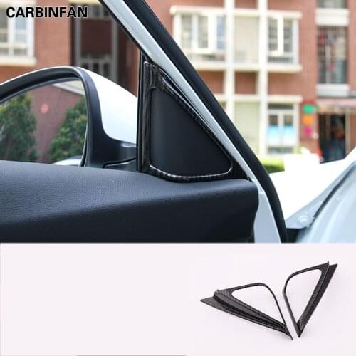 Front A-pillar Sticker Inner Door Triangle Speaker Frame Cover Trim For Honda Accord 10th 2018 2019 2020 C1865