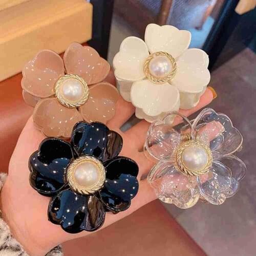 Oversized Sweet Flower Shape Hair Clips Plus Size Hairpin Cute Hair Claw Barrettes Claw Crab Bohemia Headwear Hair Accessories