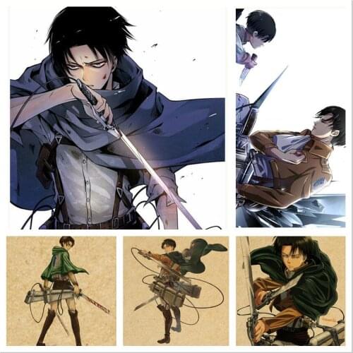 Retro Anime Japanese Attack on Titan Canvas Painting Posters Prints Wall Art For Living Room Decoration Pictures Home Decor