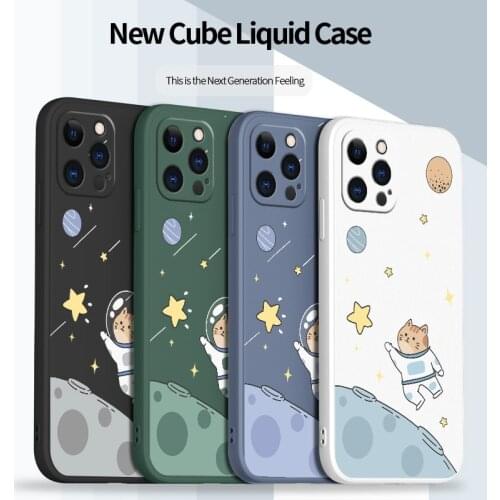 Rectangle Cute Pattern Phone Case For iPhone 12 Pro Max 11 X XS XR XSMAX SE2020 8 8Plus 7 7Plus 6 6S Plus Cover