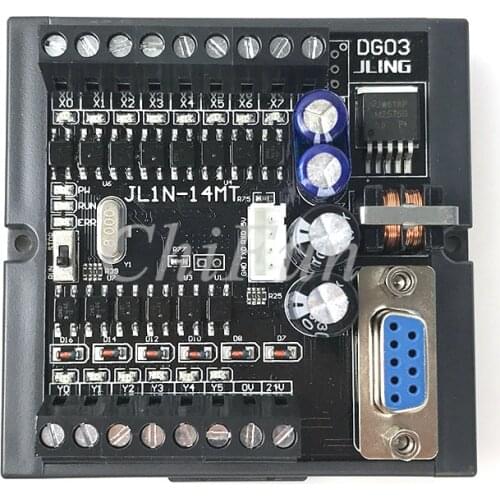 PLC FX1N-14MT rail installation with the smallest number of points