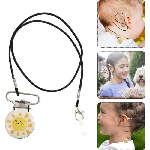Hearing Aid Anti‑Loss Lanyard Hearing Aid Accessory Clip Clamp Rope Protector
