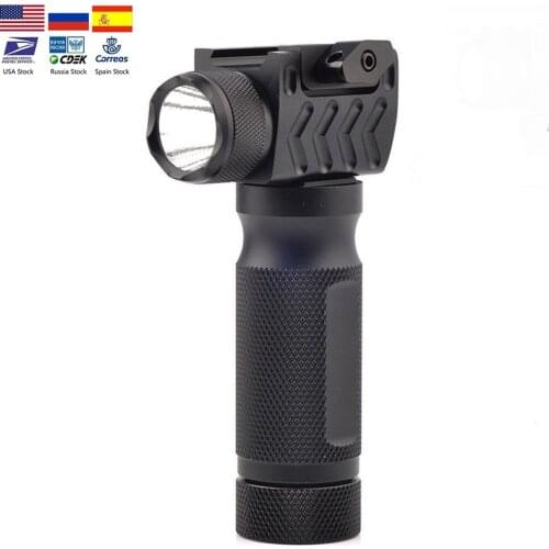 Tactical Fore Grip Front Fork Strobe Flashlight Light LED With Red Green Laser Modification Suitable Sight Picatinny 20mm