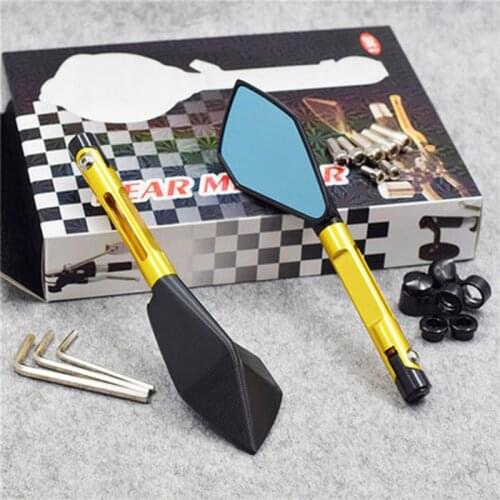 Universal Motorcycle Handel Bar Ends Mirror Handlebar Rear Side Mirrors For Kawasaki NINJA400 Z800 Z750 Z1000 Z650 Z900 Z300