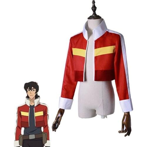 Voltron:Legendary Defender Keith Red Jacket Top Coat Halloween Cosplay Costumes Outfit Unisex