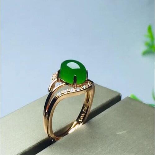 Natural Hetian Jade 925 Silver Inlaid Egg Noodle Jasper Triple Ring For Women Fine Jewelry