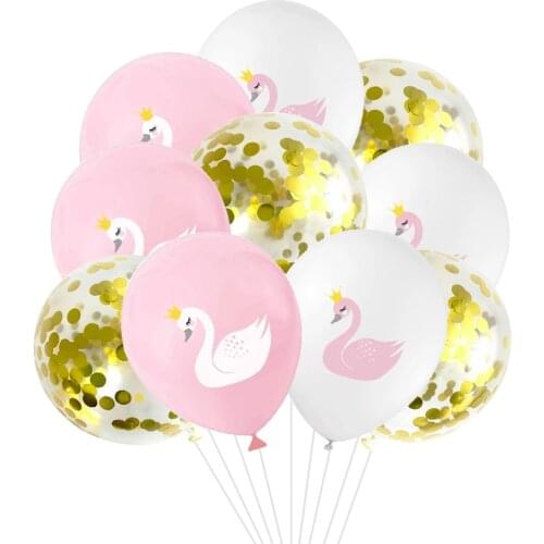 10/15pcs Swan Latex Balloons for Wedding Girl Birthday Party Decoration Baby Shower Party Supplies Air Helium Globos Kids Toy