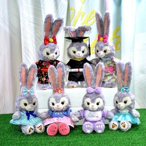 40cm Disney Classic Duffy Bears Friend StellaLou Rabbit Star Plush Doll for Long-Ear Rabbit Crane Machines Child Toy