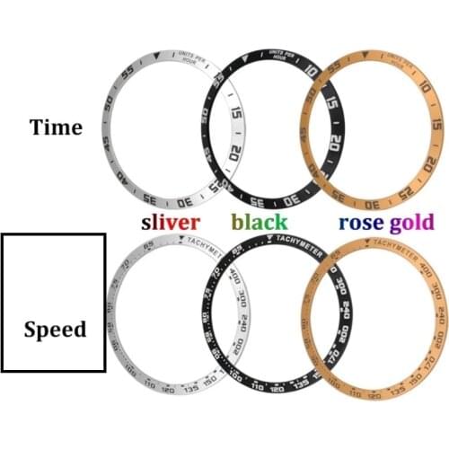 50pcs. Anti Scratch Cover accessory s3 46 42mm.Watch 46mm bezel Ring Gear S3 Frontier Metal Adhesive Cover