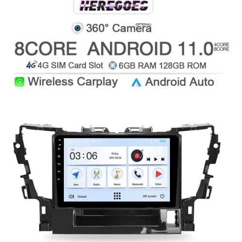 Carplay DSP Android 10.0 Car DVD Player For Toyota Alphard H30 2015 - 2020 Multimedia Video GPS 4G LTE Stereo Radio BT Head Unit