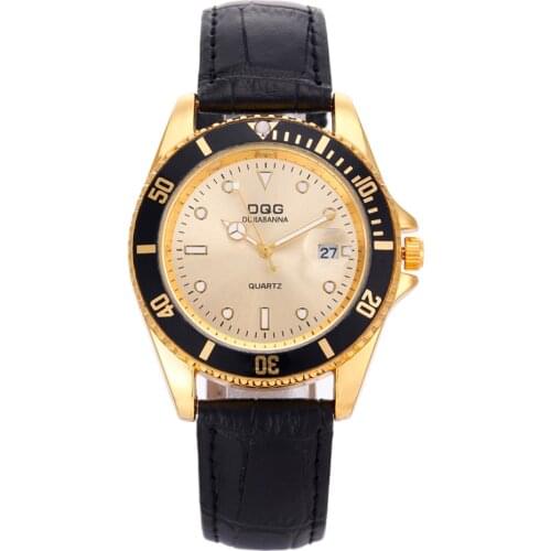 New Men Luxury Brand Leather Stra Watches Casual Quartz Watch Men Stainless Steel Calendar Watches Relogio Masculino Mens Watch