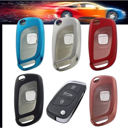 Blue Smart TPU Key Cover Fob Case for Mercedes Benz 16-18 E S Class